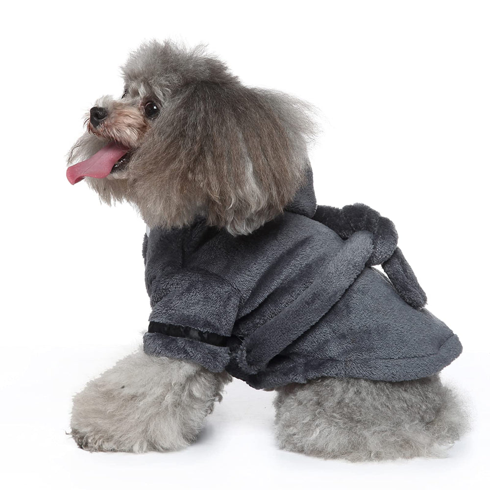 Petyoung Pet Bathrobe quick-dry fabric in action after swim
