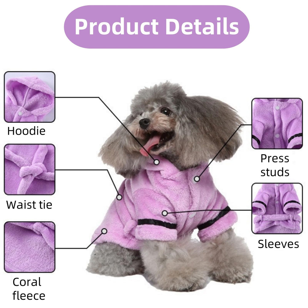 Petyoung quick-dry dog towel shows rapid moisture absorption