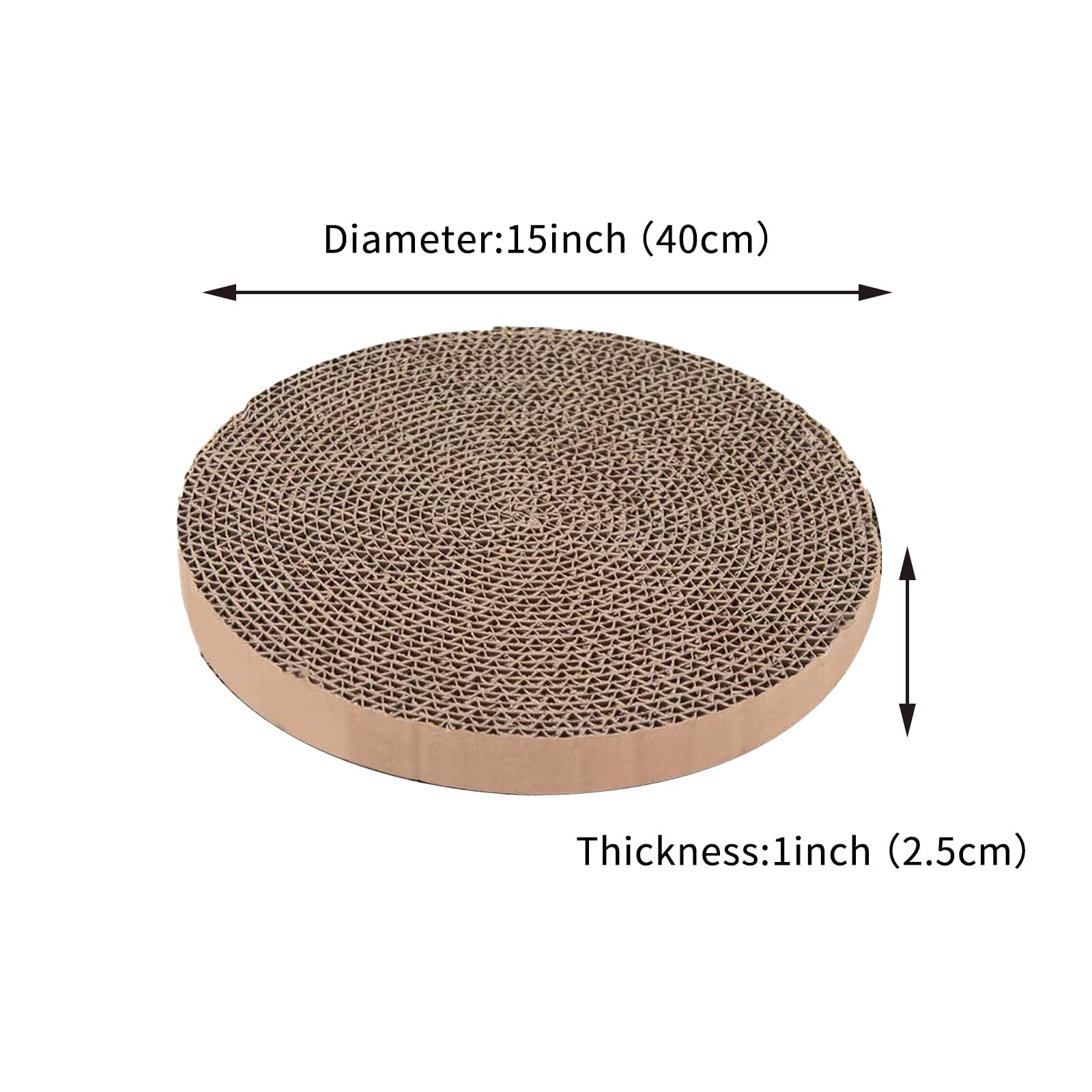 PetZen Garden 1-inch thick cardboard scratcher refill designed for durable scratching sessions.