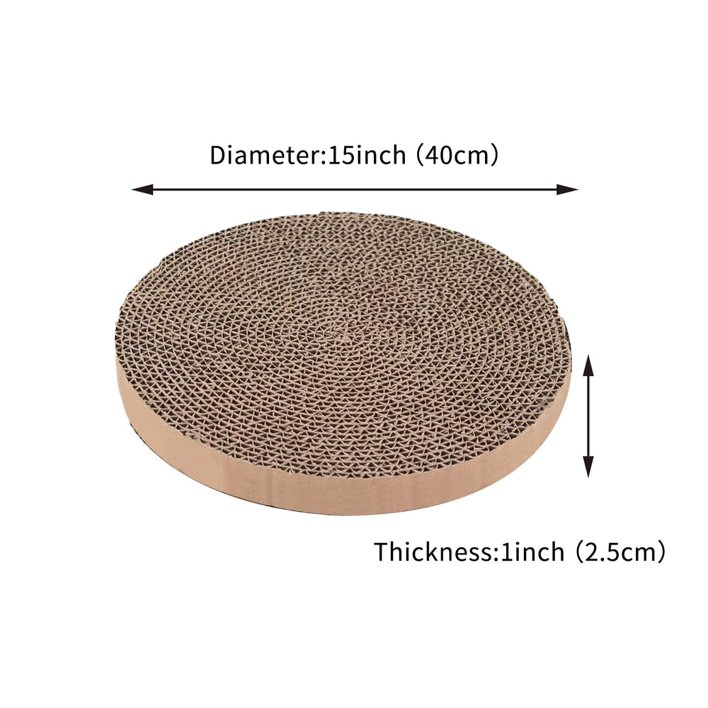 PetZen Garden 1-inch thick cardboard scratcher refill designed for durable scratching sessions.
