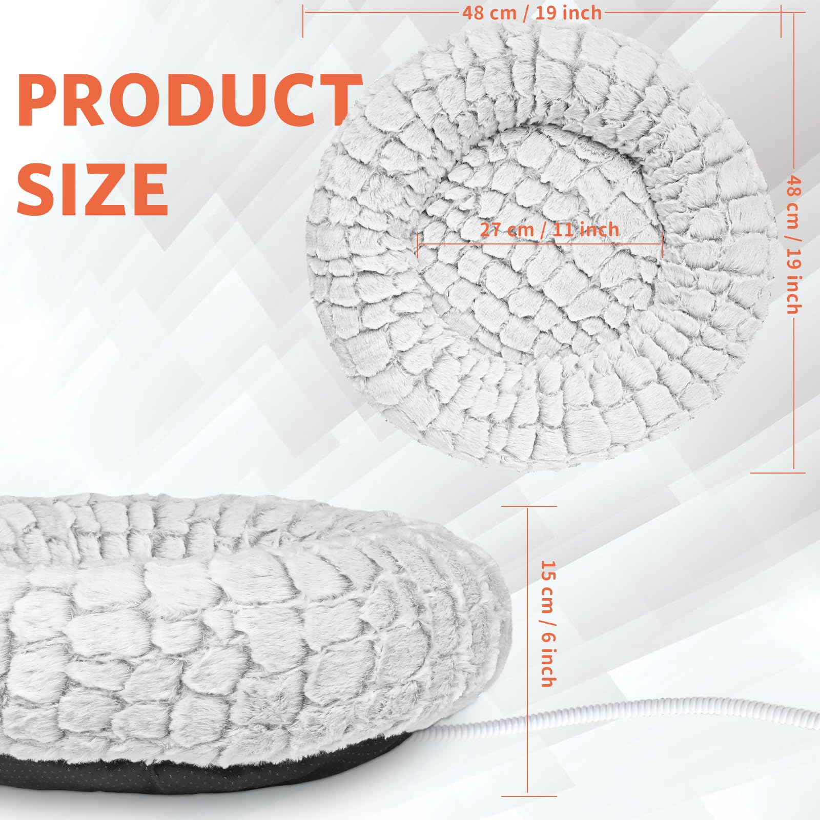 PETZOOKA soft plush PP cotton closeup emphasizes comfort for naps and lounging