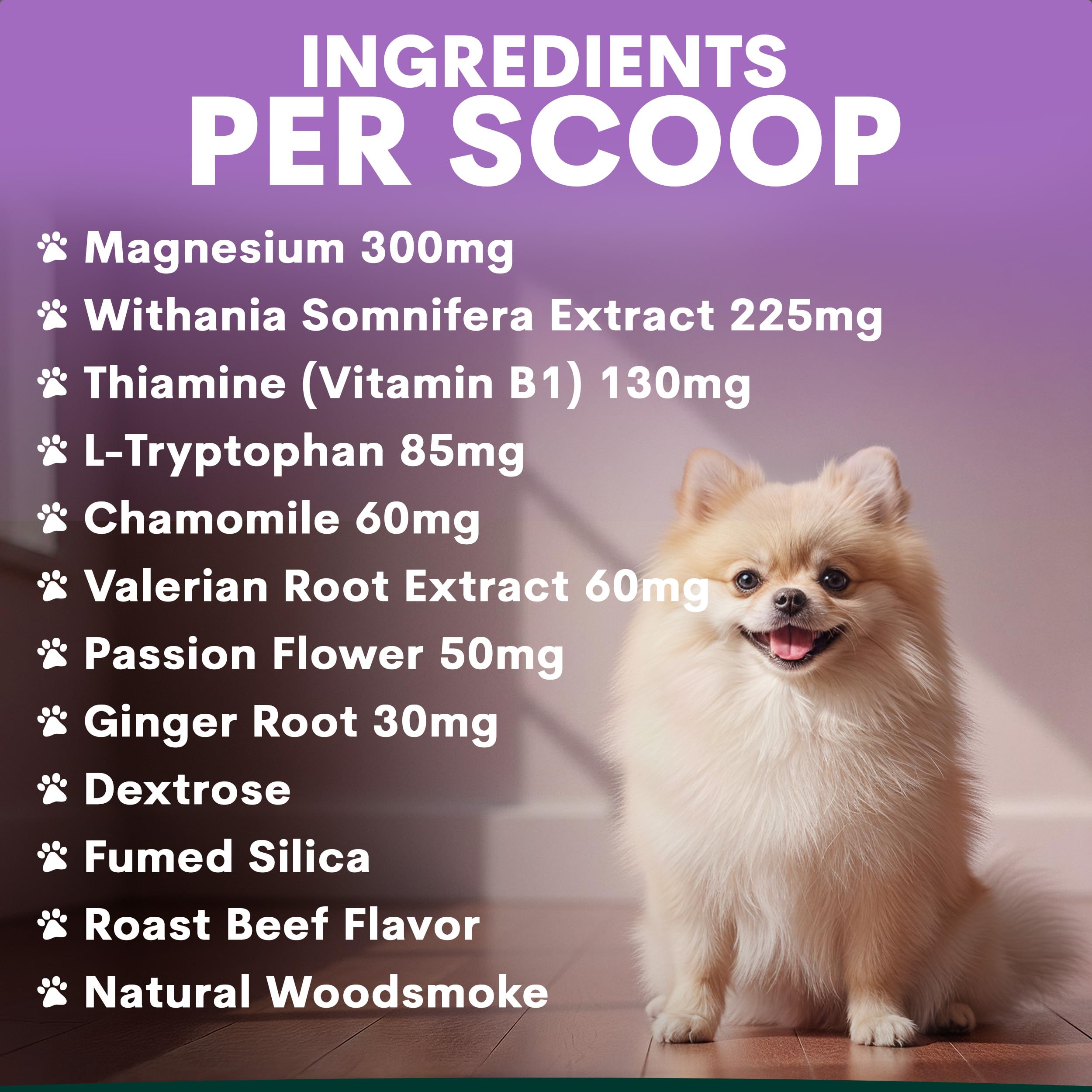 Petz Park all-breeds dog supplement shown mixed with different meals.