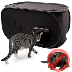 PEXTER cat litter box enclosure hidden design blends with decor for discreet use