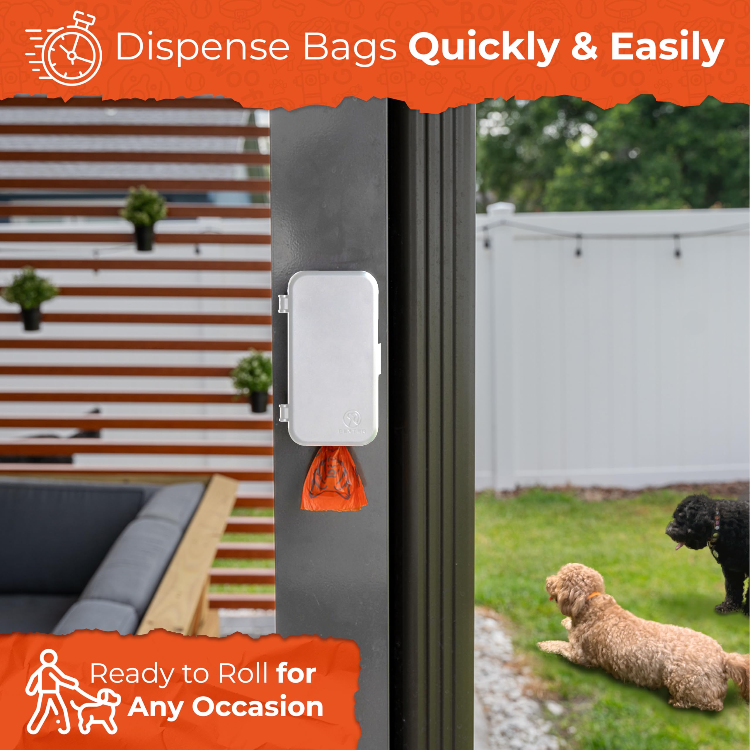 Pexter weatherproof ABS plastic body highlights durable all-weather design