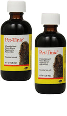 Pfizer Animal Pet Tinic 4oz 2-pack front view, convenient daily nutrition for pets