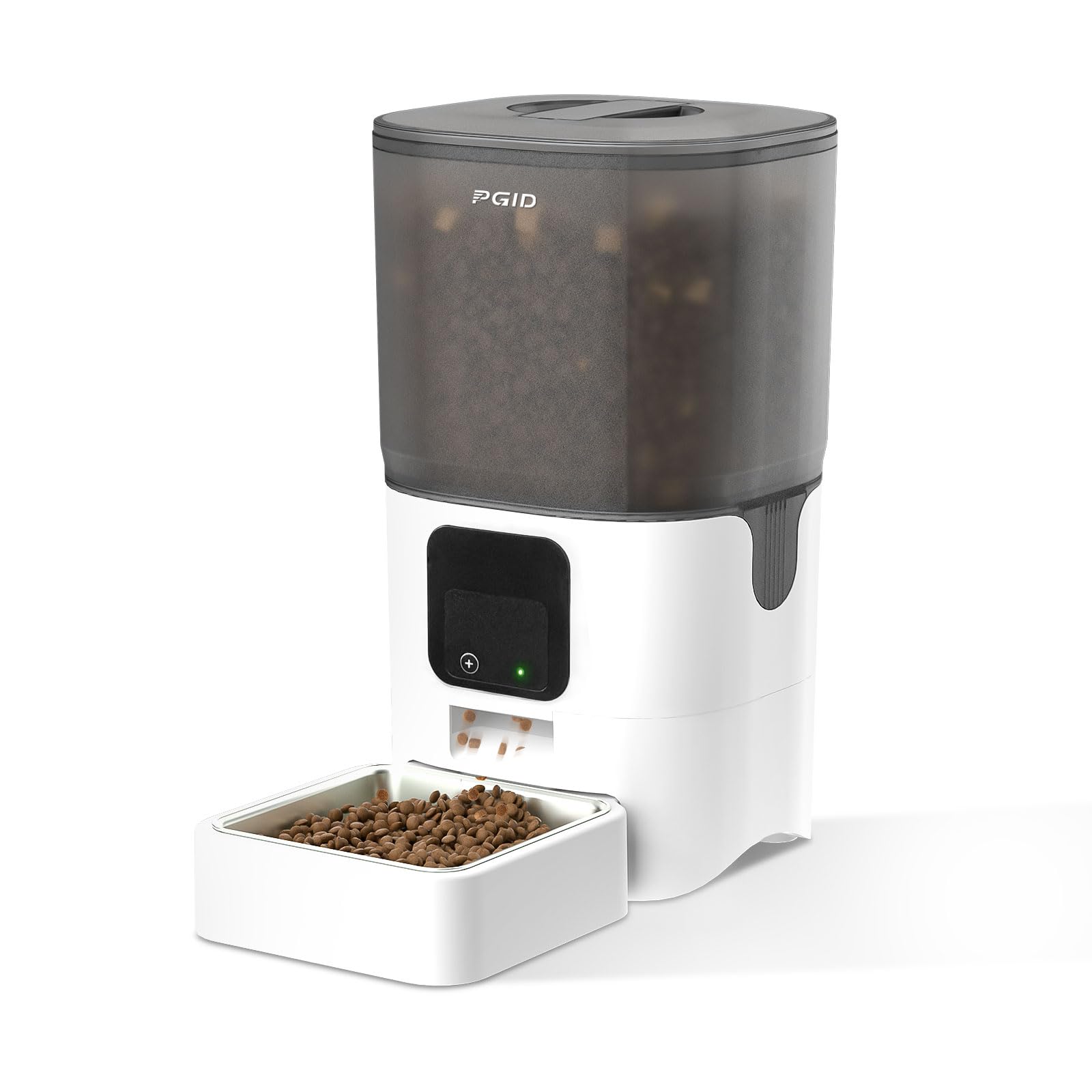PGID automatic feeder front view with camera for remote monitoring
