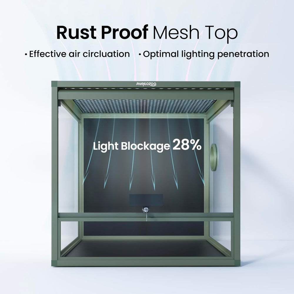 Phailozoo MagicCube side glass panel for clear reptile visibility