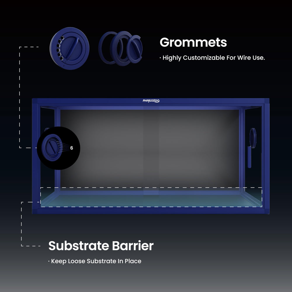 Phailozoo tempered glass durability supports long-lasting enclosure
