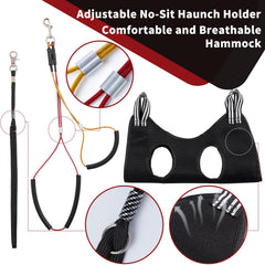 Phenfor grooming table arm clamp detail showing heavy-duty grip for thick tables.