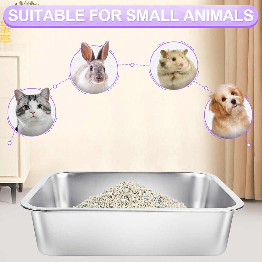 Phepetroll stainless steel cat litter box durability test suggests long-term reliability.