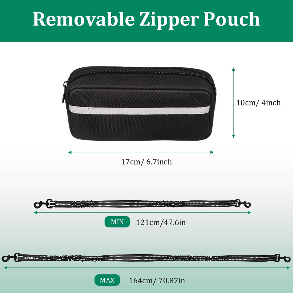 PHILORN dual handles with padded neoprene for quick steering on busy sidewalks