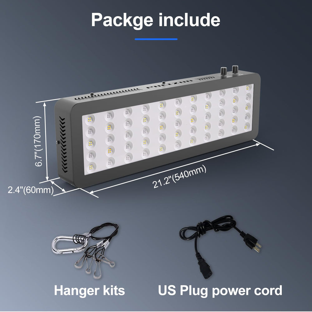Phlizon 165W full spectrum LED, brand-backed reliability and versatility.