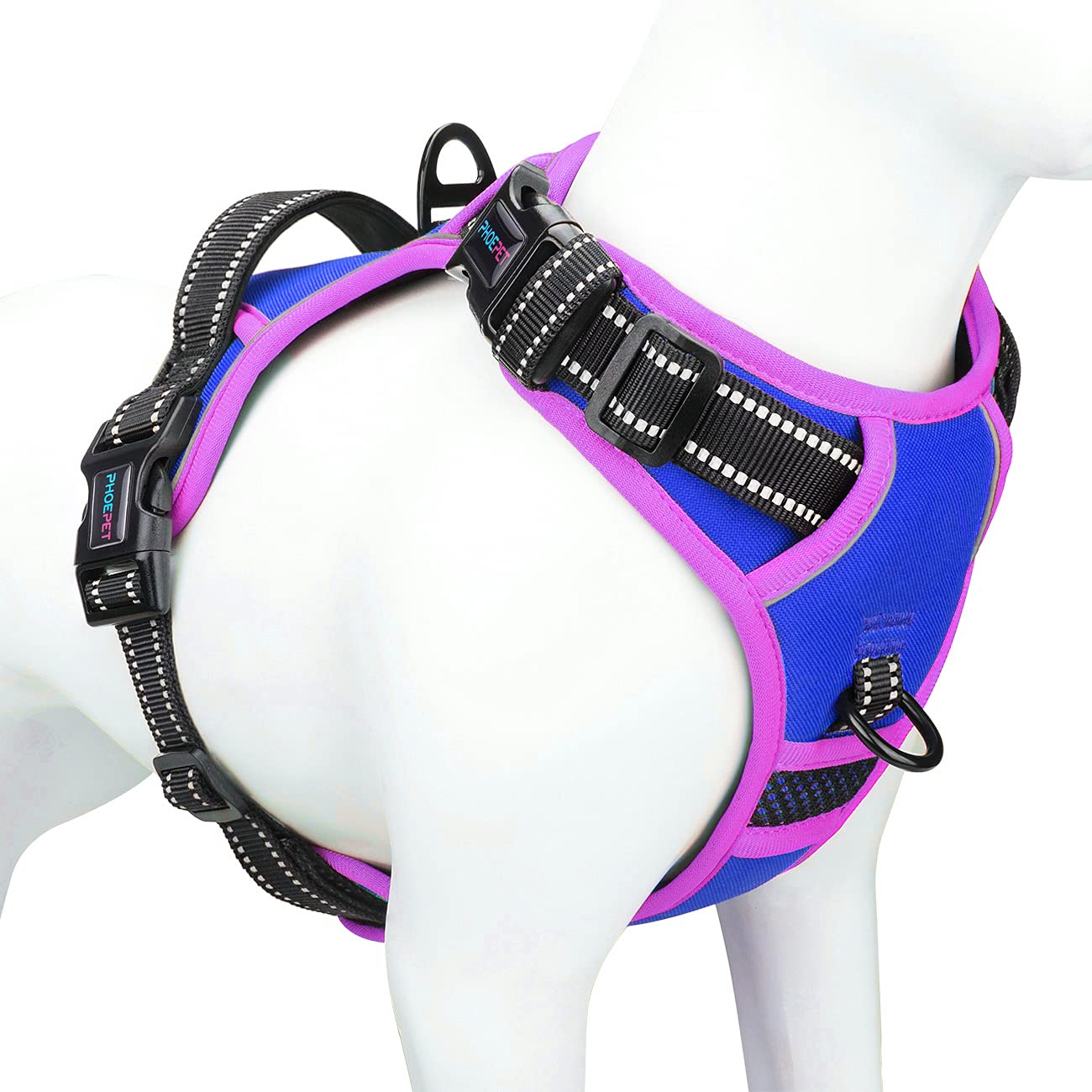 PHOEPET no-pull harness front attachment for safer, controlled walks