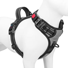 PHOEPET No Pull Harness front clip reduces pulling for safer walks.