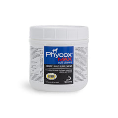 Phycox Max dog joint soft chews bottle front for easy daily joint support