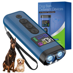 Phzibor dog bark deterrent blue front view for portable outdoor training.