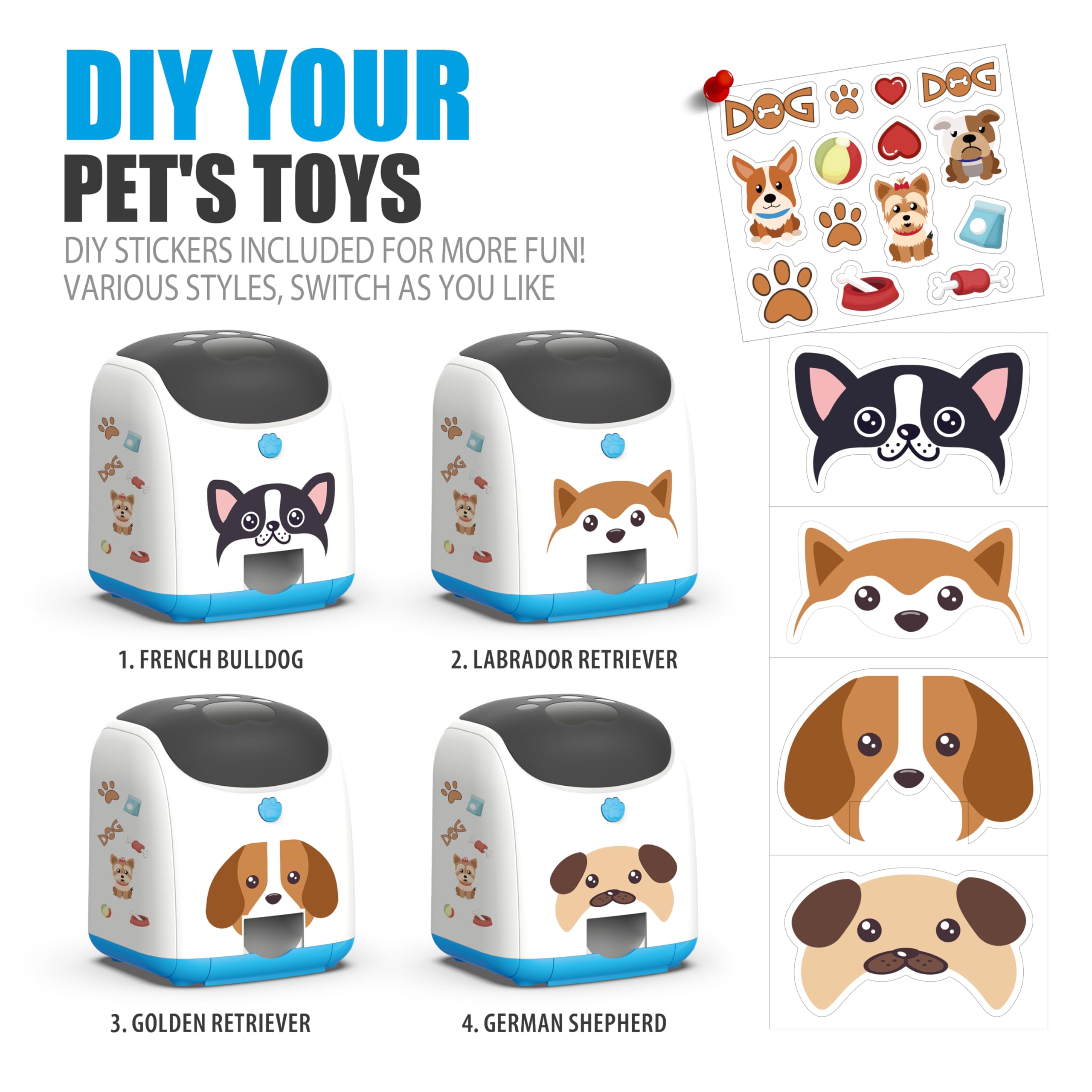 PICAPETS remote-control release captures curious dogs' attention through reward-based play.