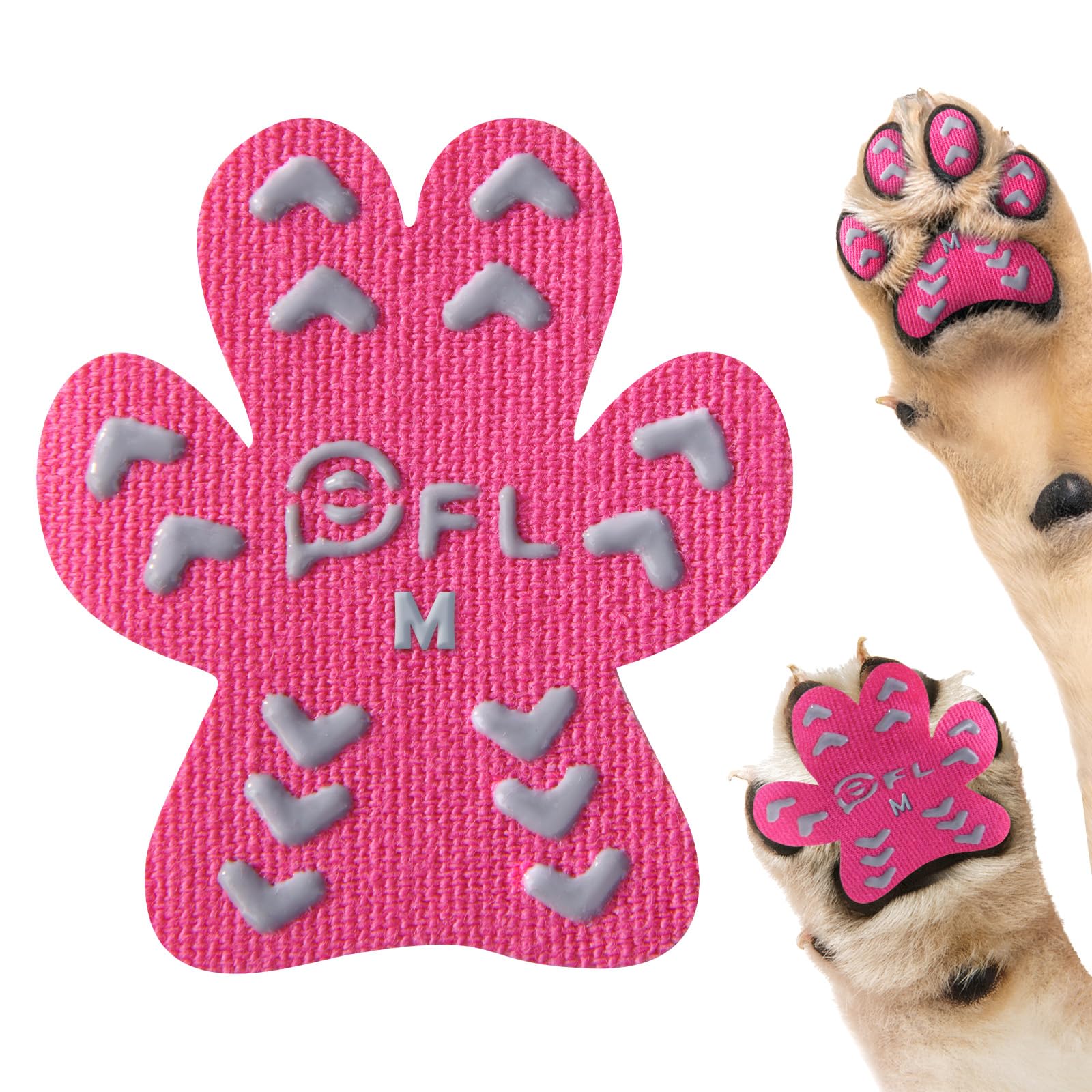 PICK FOR LIFE anti-slip paw pad on hardwood floor improves traction for senior dogs