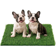 PICK FOR LIFE artificial grass pad close-up with realistic blades for puppy potty training.