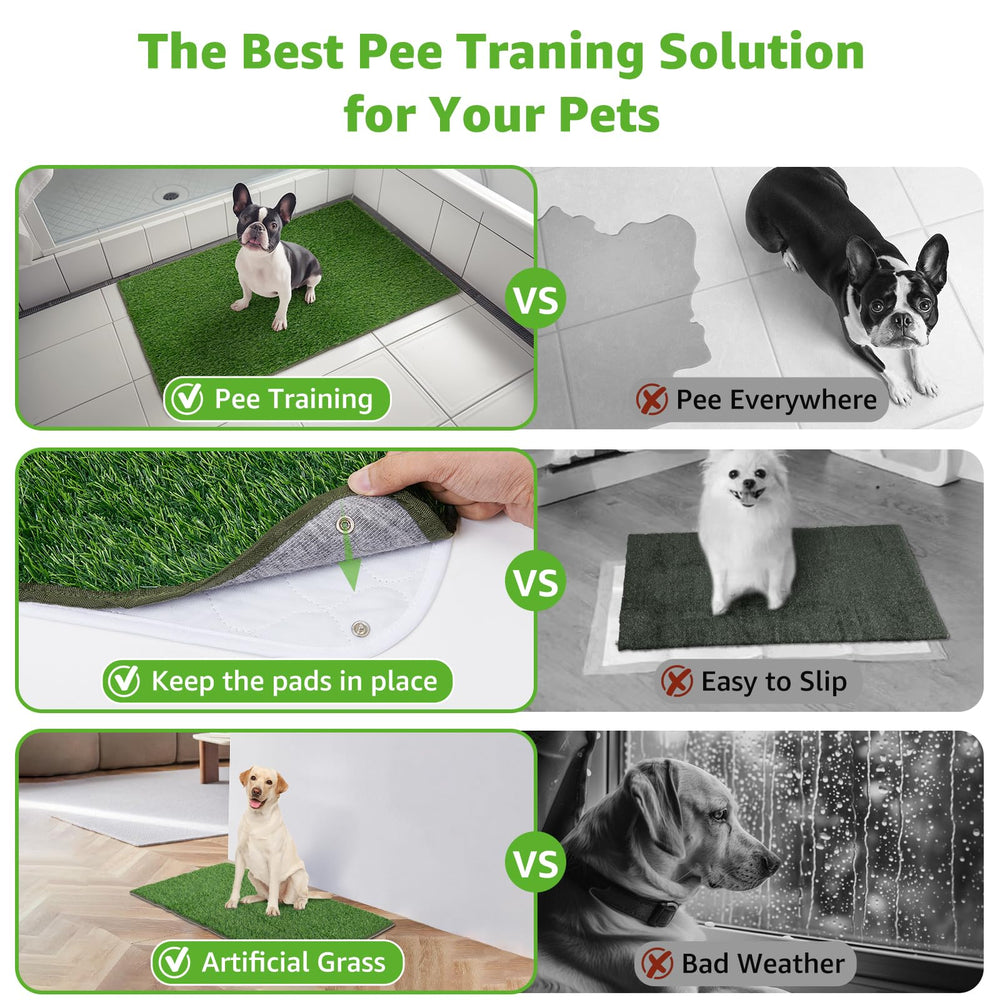 PICK FOR LIFE dog grass mat indoor-outdoor-use—fits apartments or yards