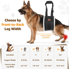 PICK FOR LIFE dog lift harness with oxford-outside-fabric for durability