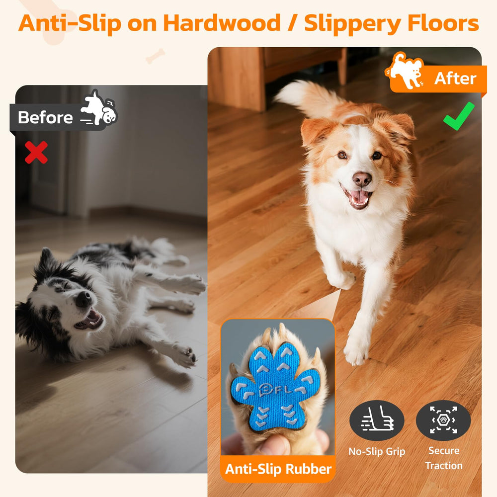 Pick For Life paw pad closeup highlights anti-slip bottom for secure indoor walking.
