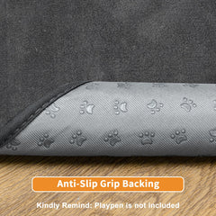 PICK FOR LIFE dog pad non-slip backing keeps it in place on wood floors.