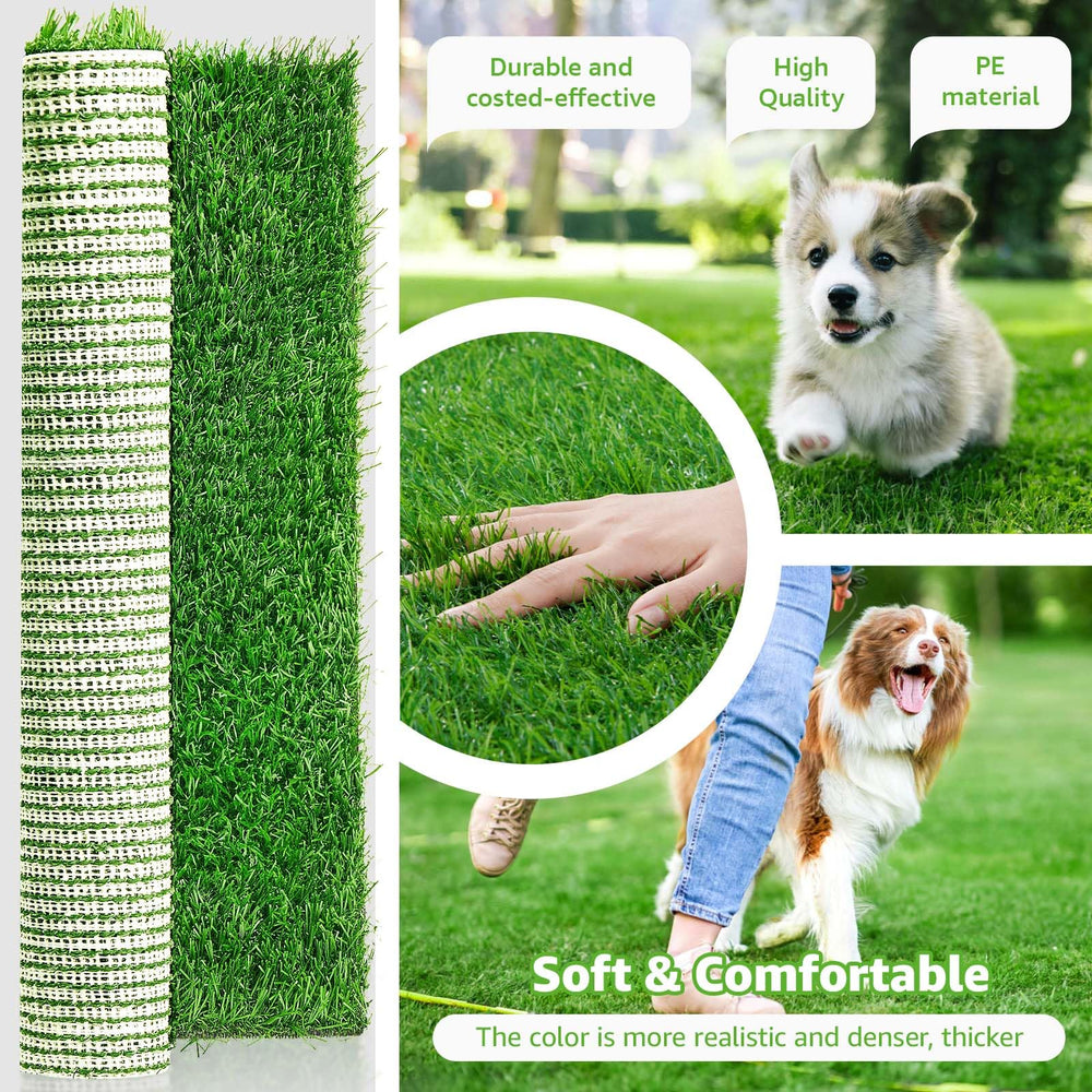 PICK FOR LIFE durable back-side helps the grass mat stay flat.