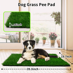 PICK FOR LIFE grass pad absorbency holes drains quickly, keeping paws dry