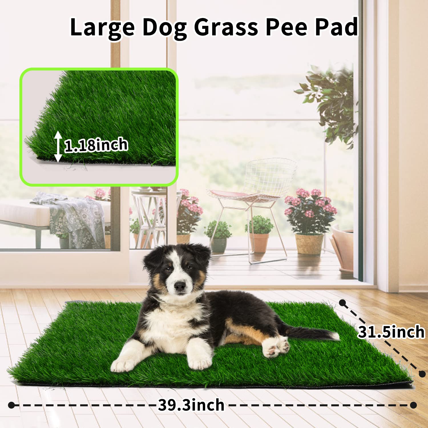 PICK FOR LIFE Grass Pad close-up reveals 63-drainage-hole design for fast drying.