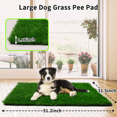 PICK FOR LIFE Grass Pad for Dogs demonstrates strong drainage to keep paws dry after use.