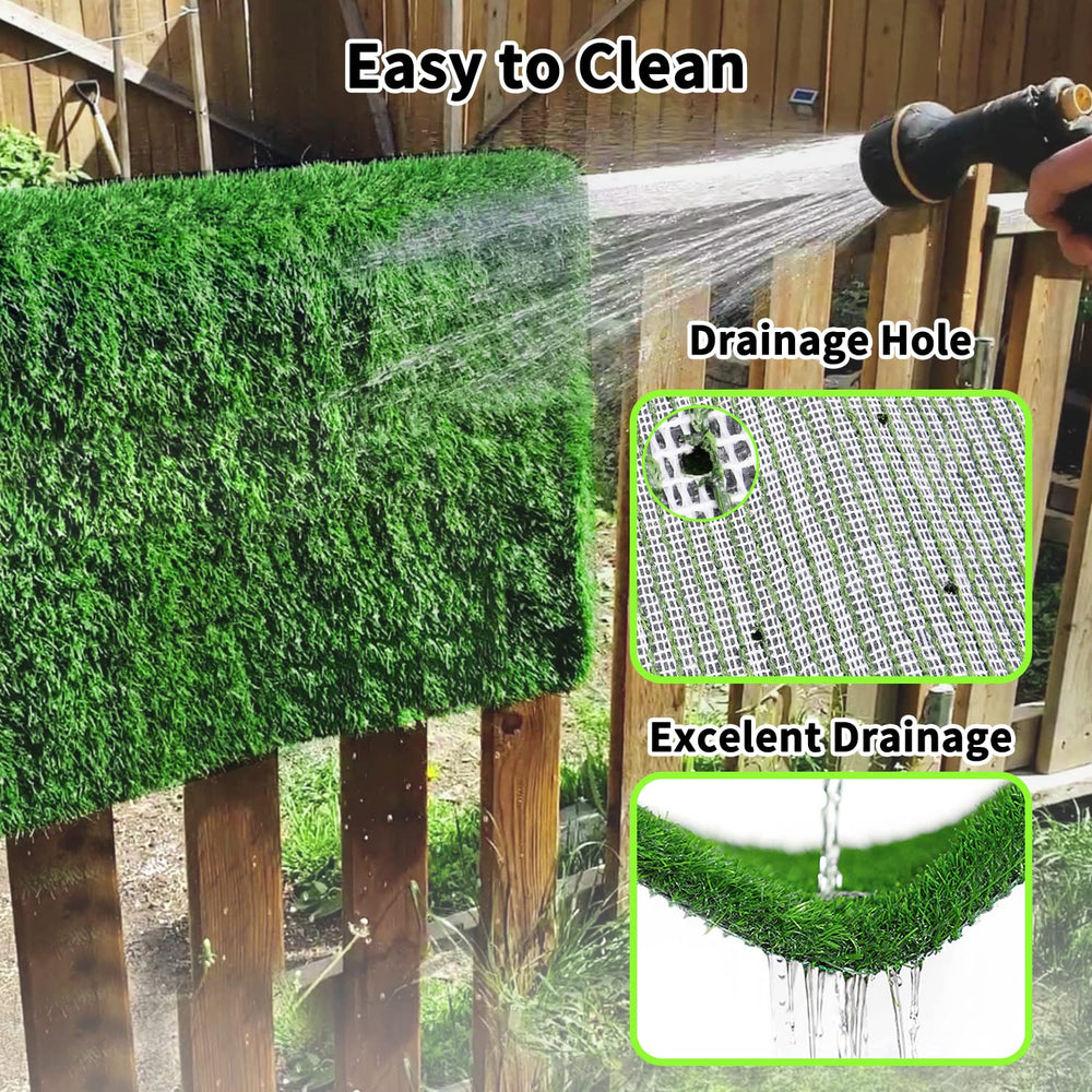 PICK FOR LIFE Grass Pad for Dogs features soft, natural-looking blades for paw comfort.