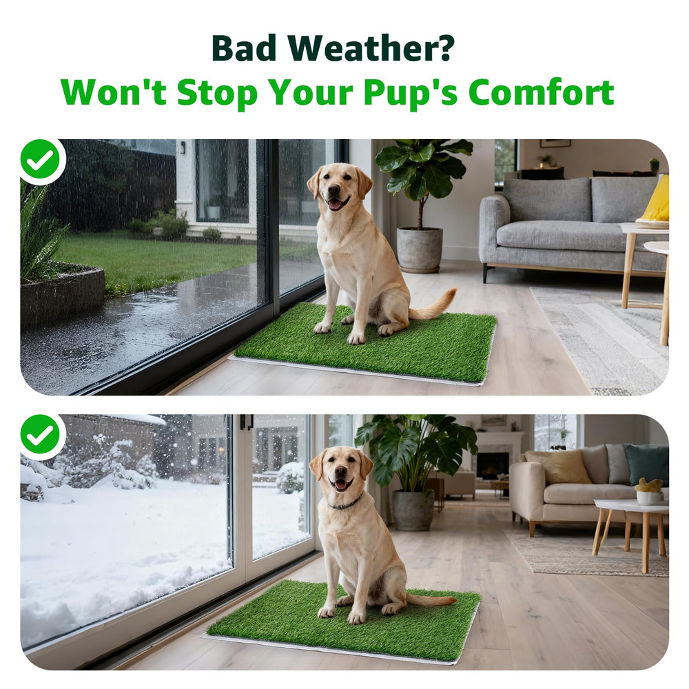 PICK FOR LIFE grass pad after washing demonstrates quick dry and odor control.