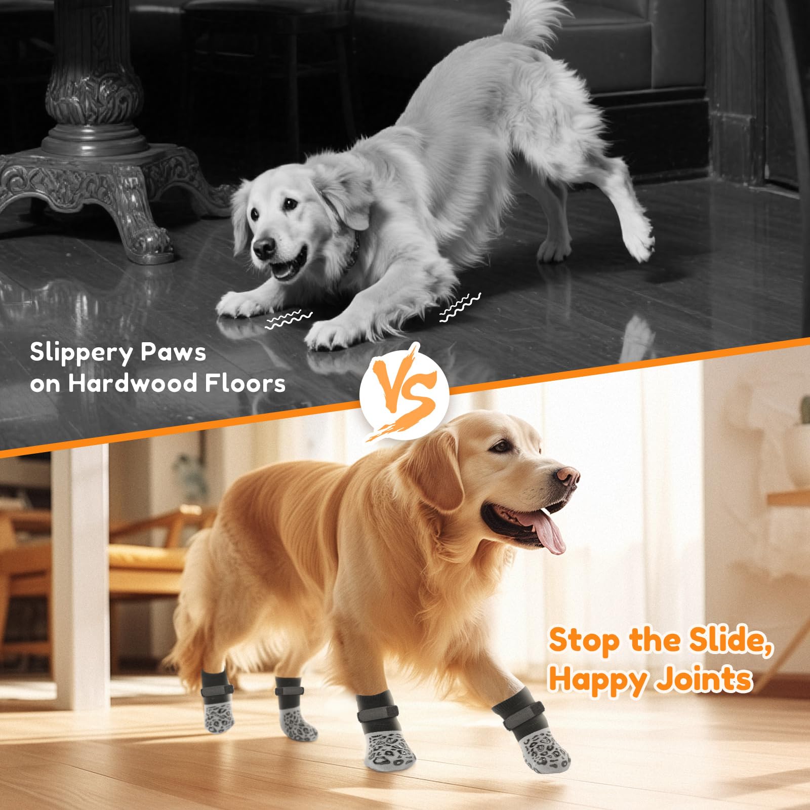 PICK FOR LIFE socks with Velcro straps secure-fit on blue paw socks