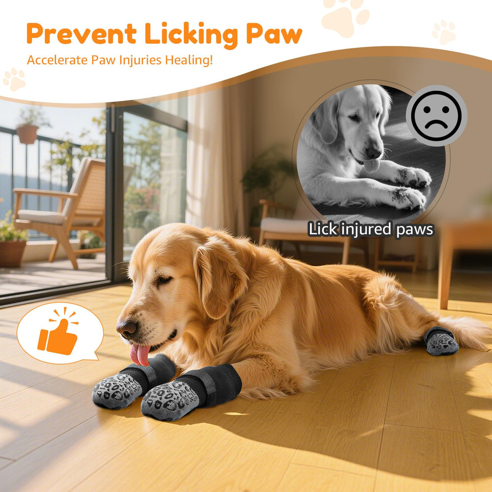 PICK FOR LIFE paw-licking prevention socks help reduce paw licking behaviors.