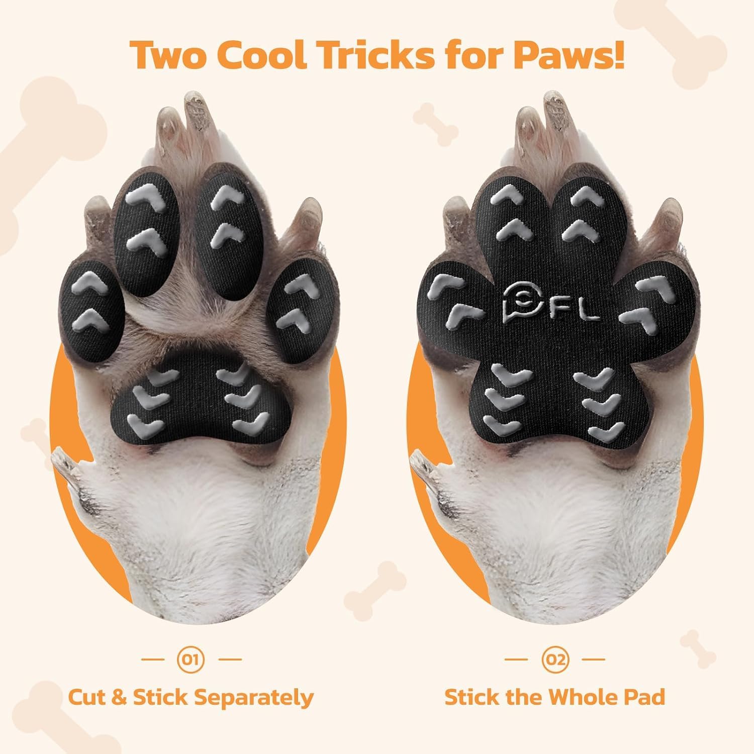 PICK FOR LIFE paw protector pads packaging shows 48-piece bundle