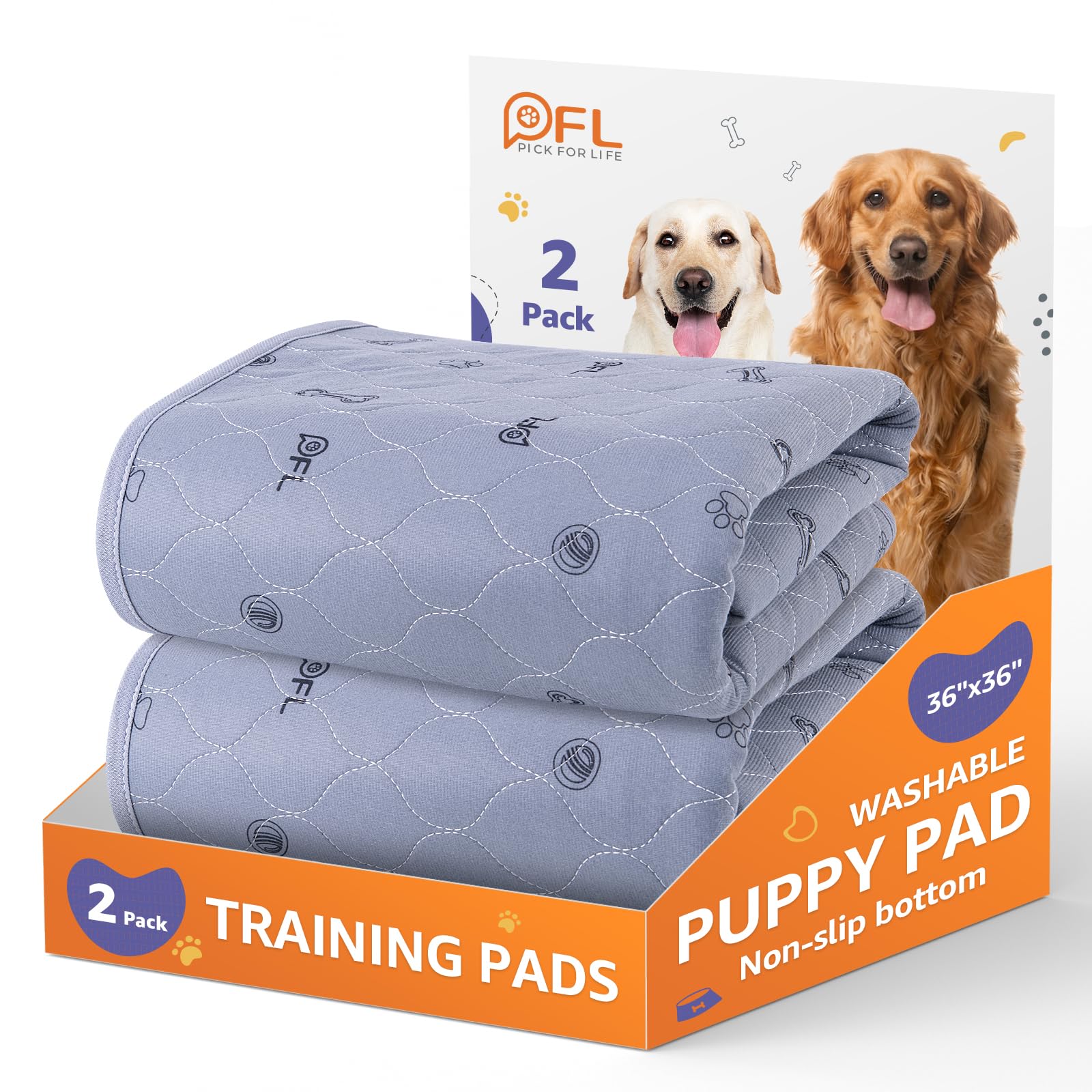 PICK FOR LIFE bone print pad protects floors with style.