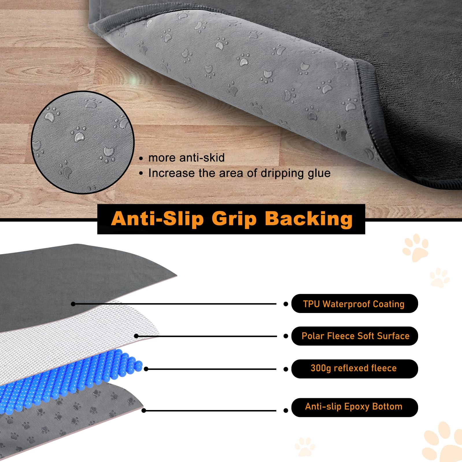 PICK FOR LIFE pad with non-slip back keeps the training area secure