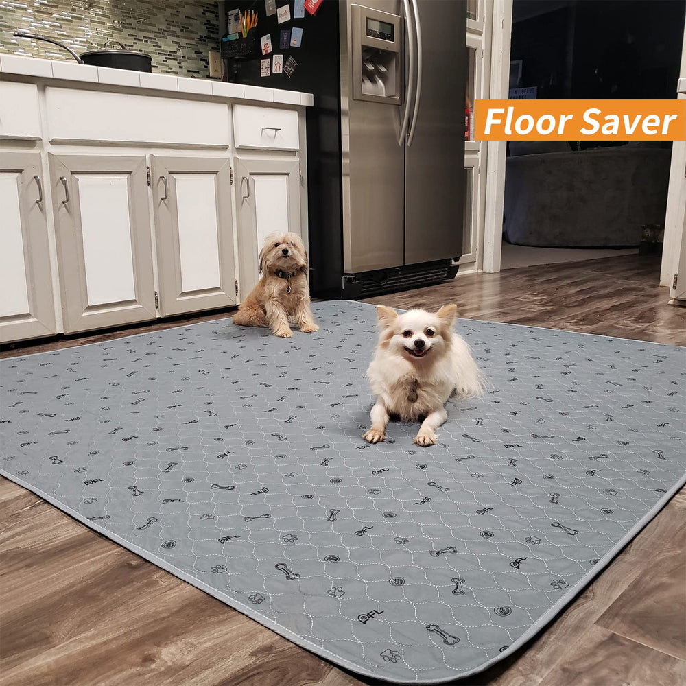 PICK FOR LIFE washable pad 72x72 on-floor showing non-slip bottom for stability