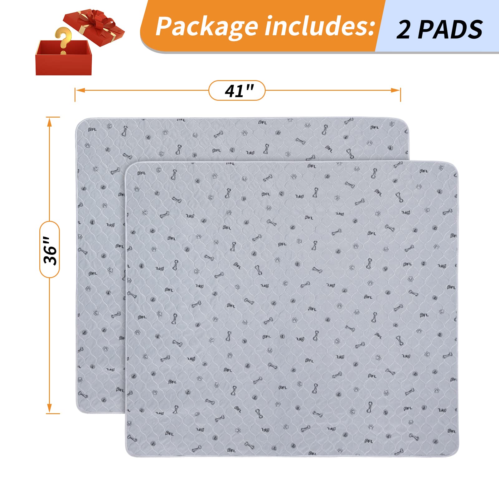 PICK FOR LIFE washable dog pee pad two-pack ideal for potty training and whelping needs.