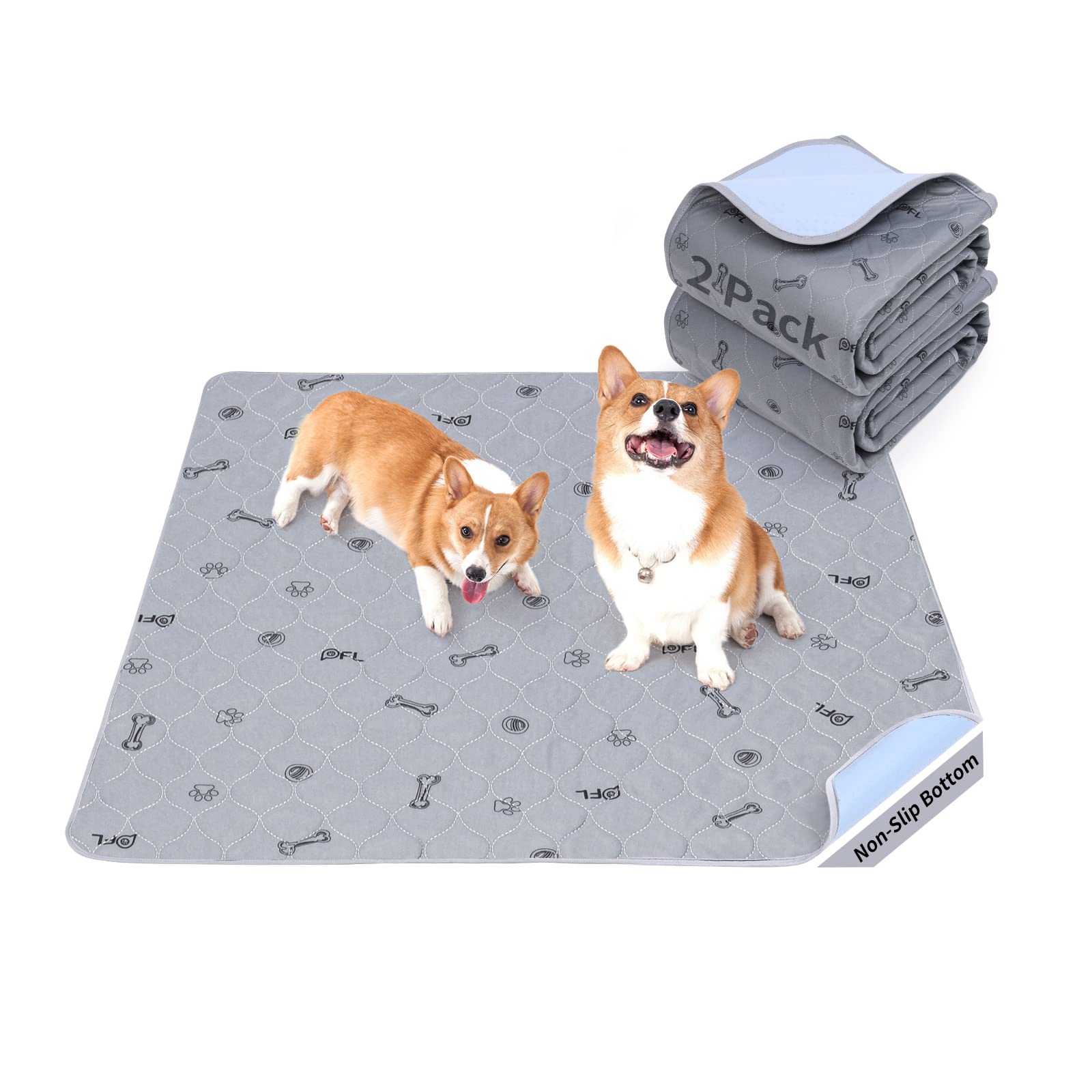 PICK FOR LIFE washable puppy pad with bone print for quick absorption and dry surface