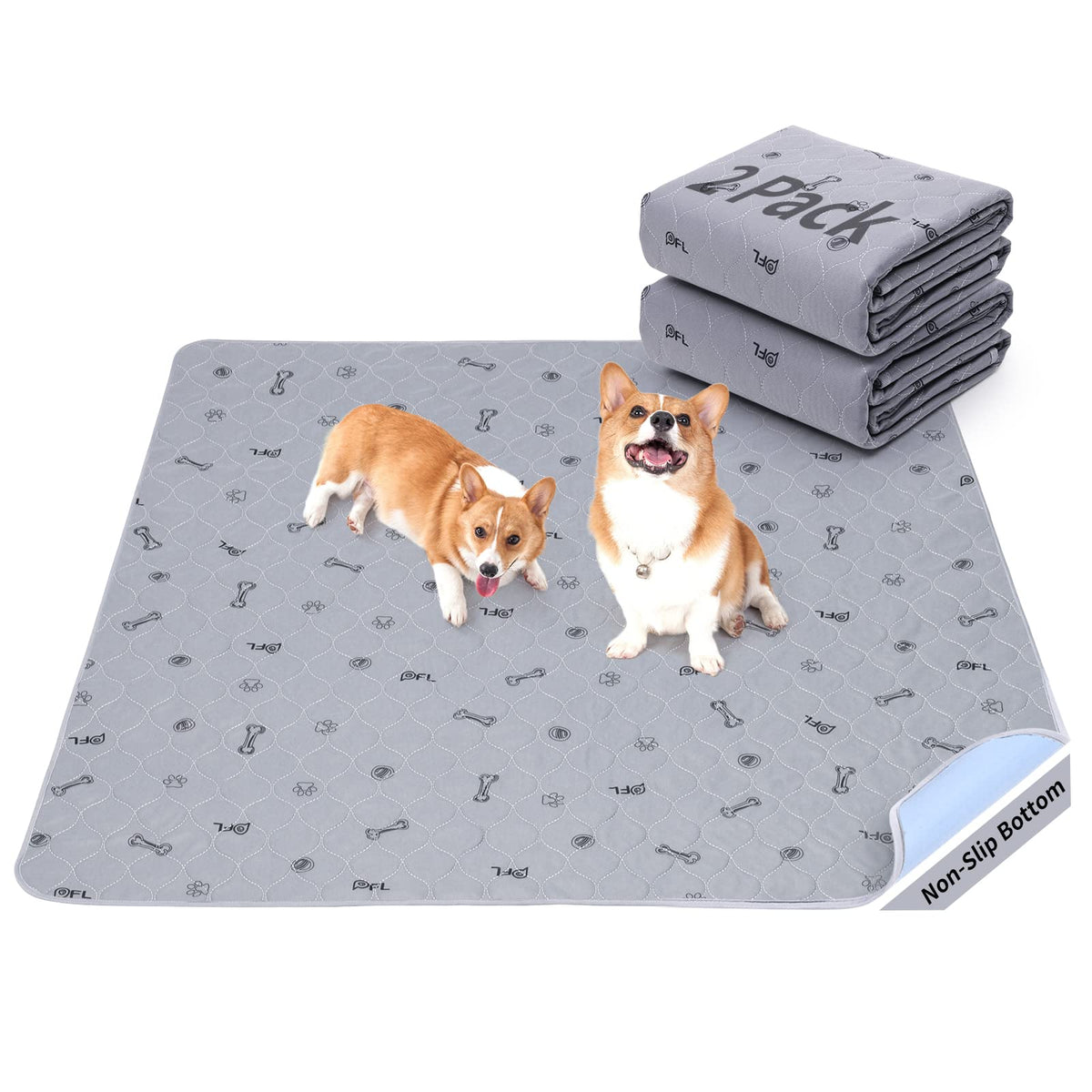 PICK FOR LIFE bone-print pad shows 41x41 size for calm potty training at home