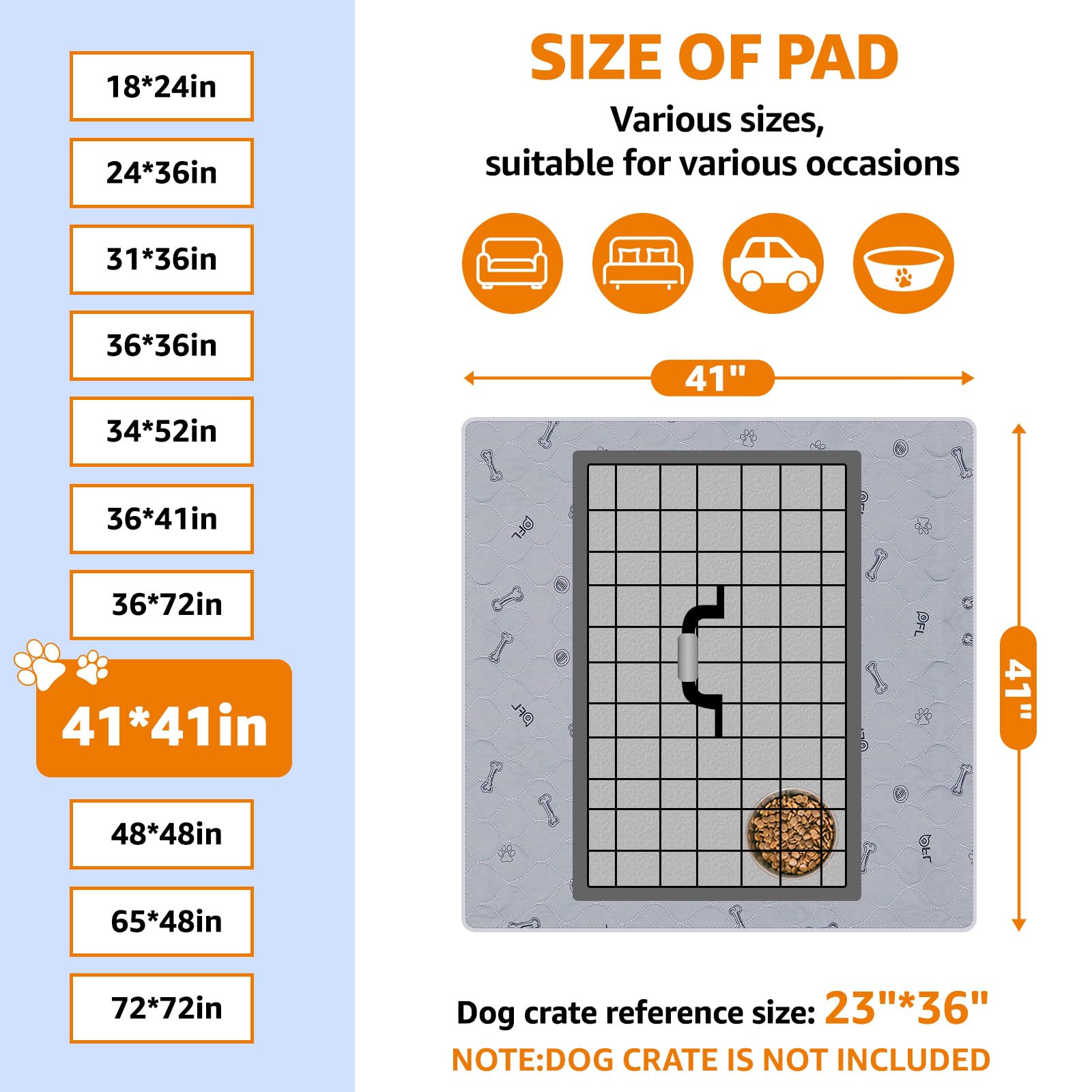 PICK FOR LIFE non-slip-bottom pad stays put during puppy training