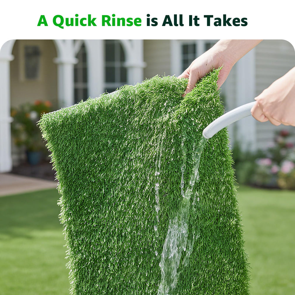 PICK FOR LIFE weather-resistant grass stays green through sun and rain.