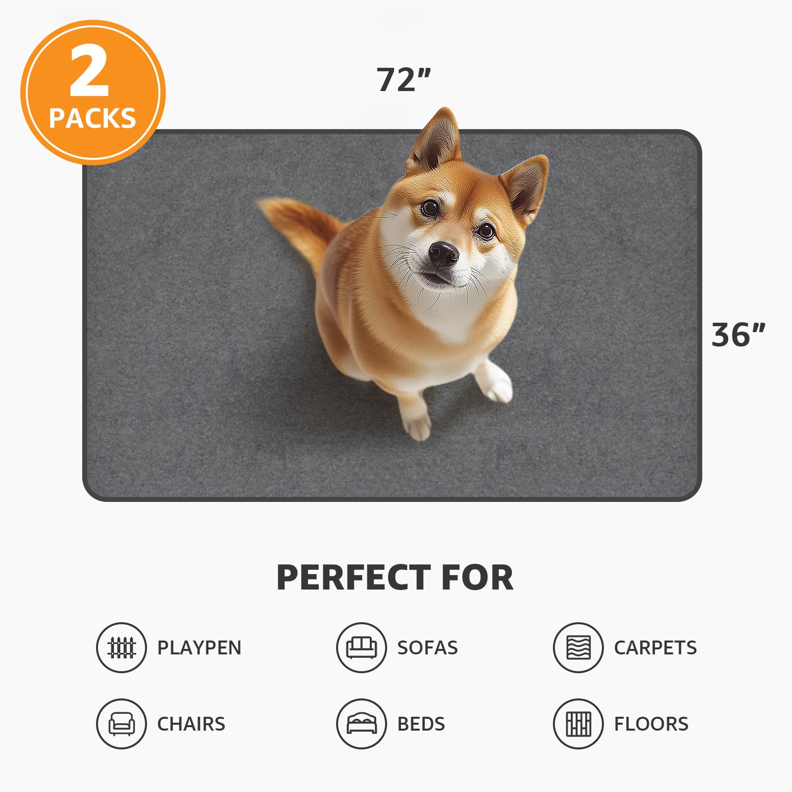 PICK FOR LIFE whelping pad provides a soft surface for pups