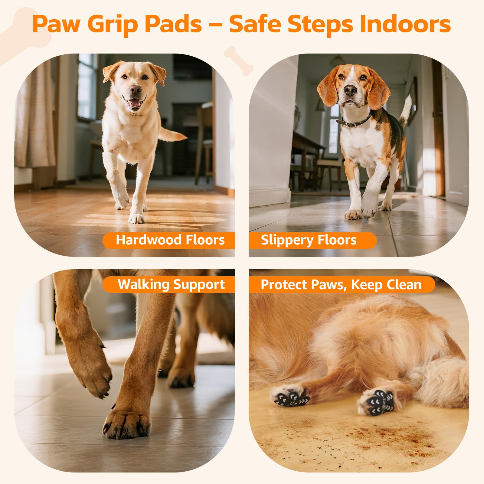 PICK FOR LIFE non-toxic paw pads keep paws cool and comfy.