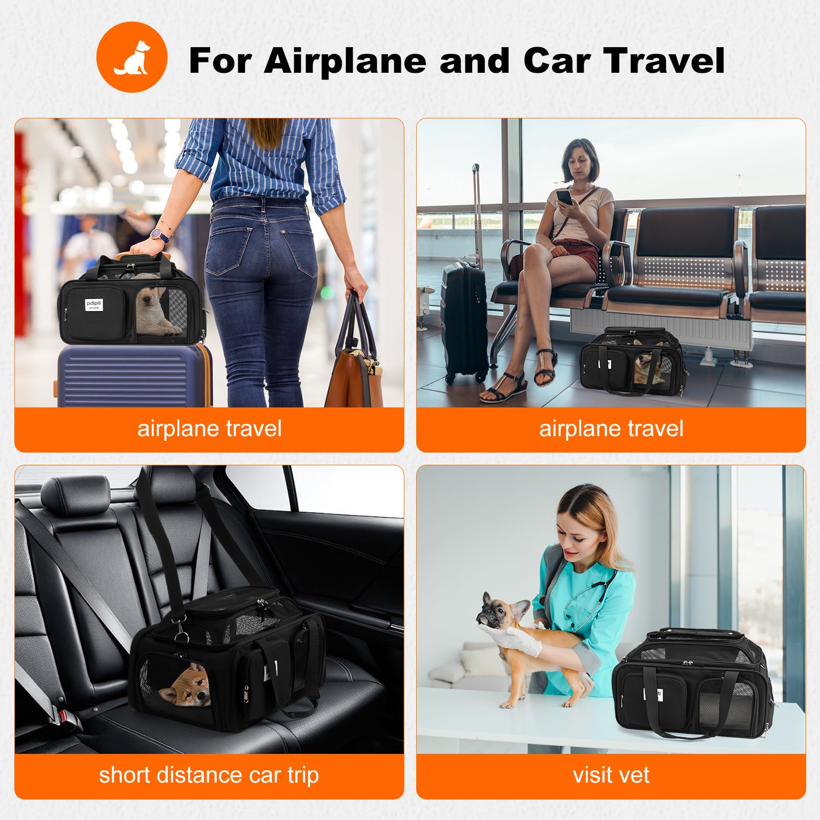 Pidipiti adjustable shoulder strap and pockets keep essentials handy on the go