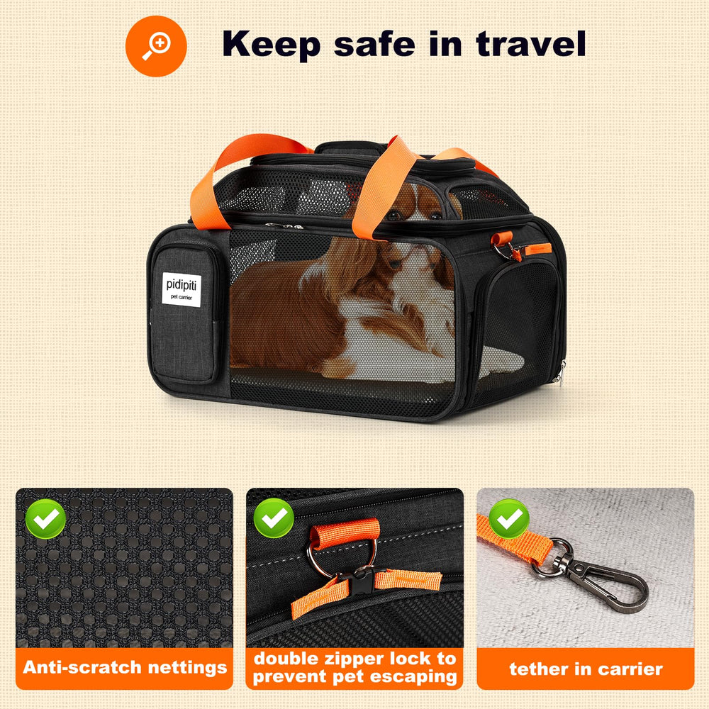 pidipiti two zip pockets offer convenient storage for essentials
