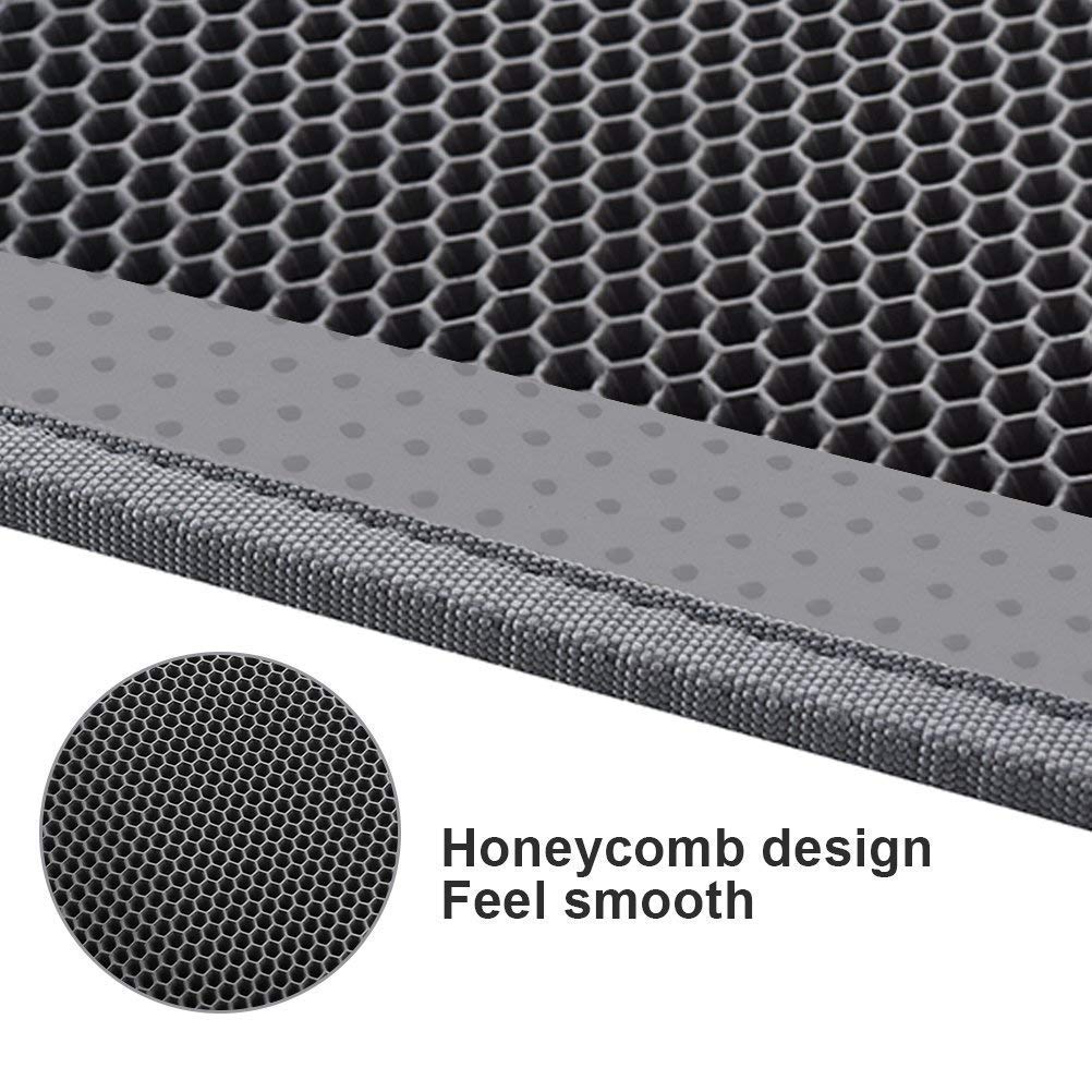 Pieviev cat litter mat hole detail shows large litter-catching openings