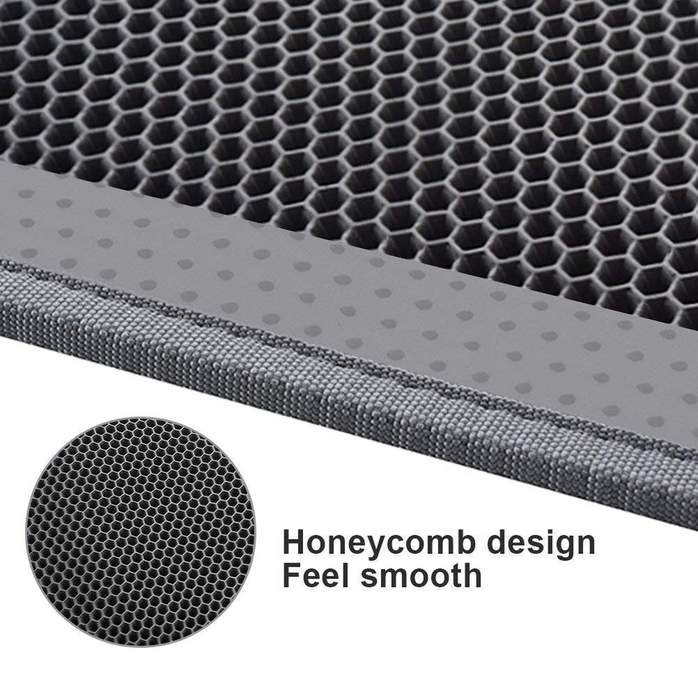 Pieviev cat litter mat hole detail shows large litter-catching openings